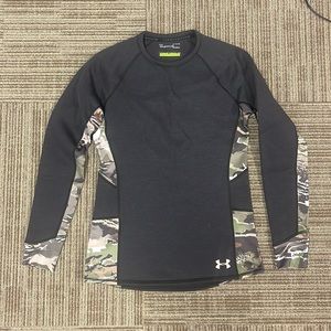 Ladies Under Armour Scent Control Cold Gear Camo Long Sleeve Shirt camouflage